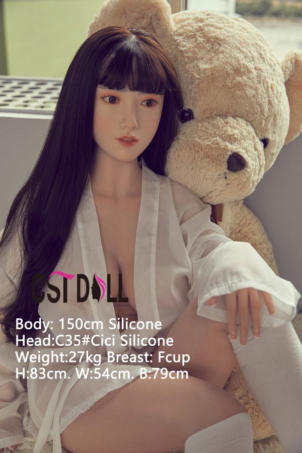 CST Doll 150cm F-Cup Cici naked on her bed - The Silver Doll